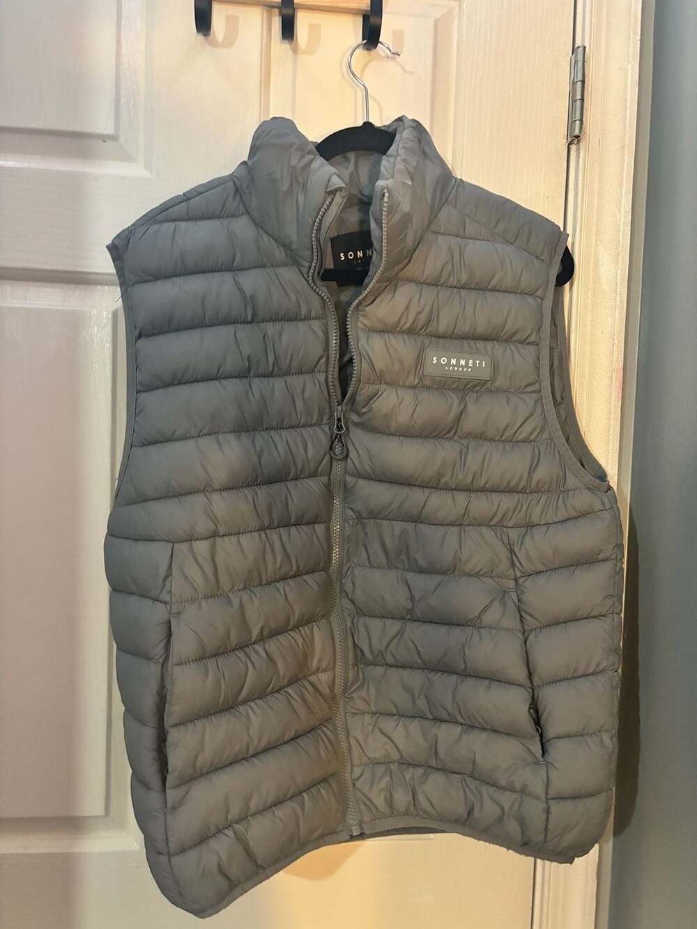 Sonneti London Men's Gray Puffer Vest Size L
